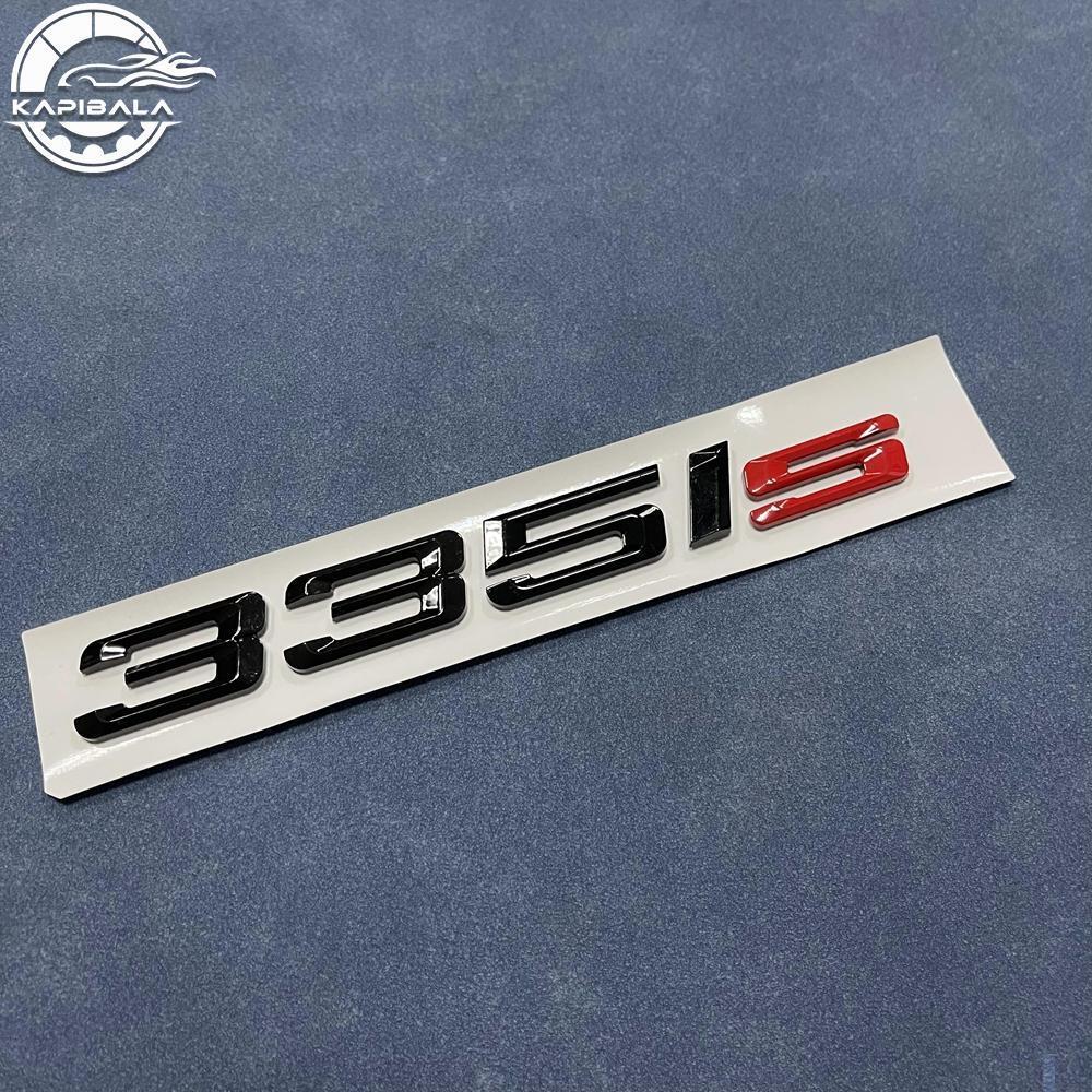 Black & Red Letter Car Rear Trunk 335is Emblem Badge For 335 is E90 E92 E93