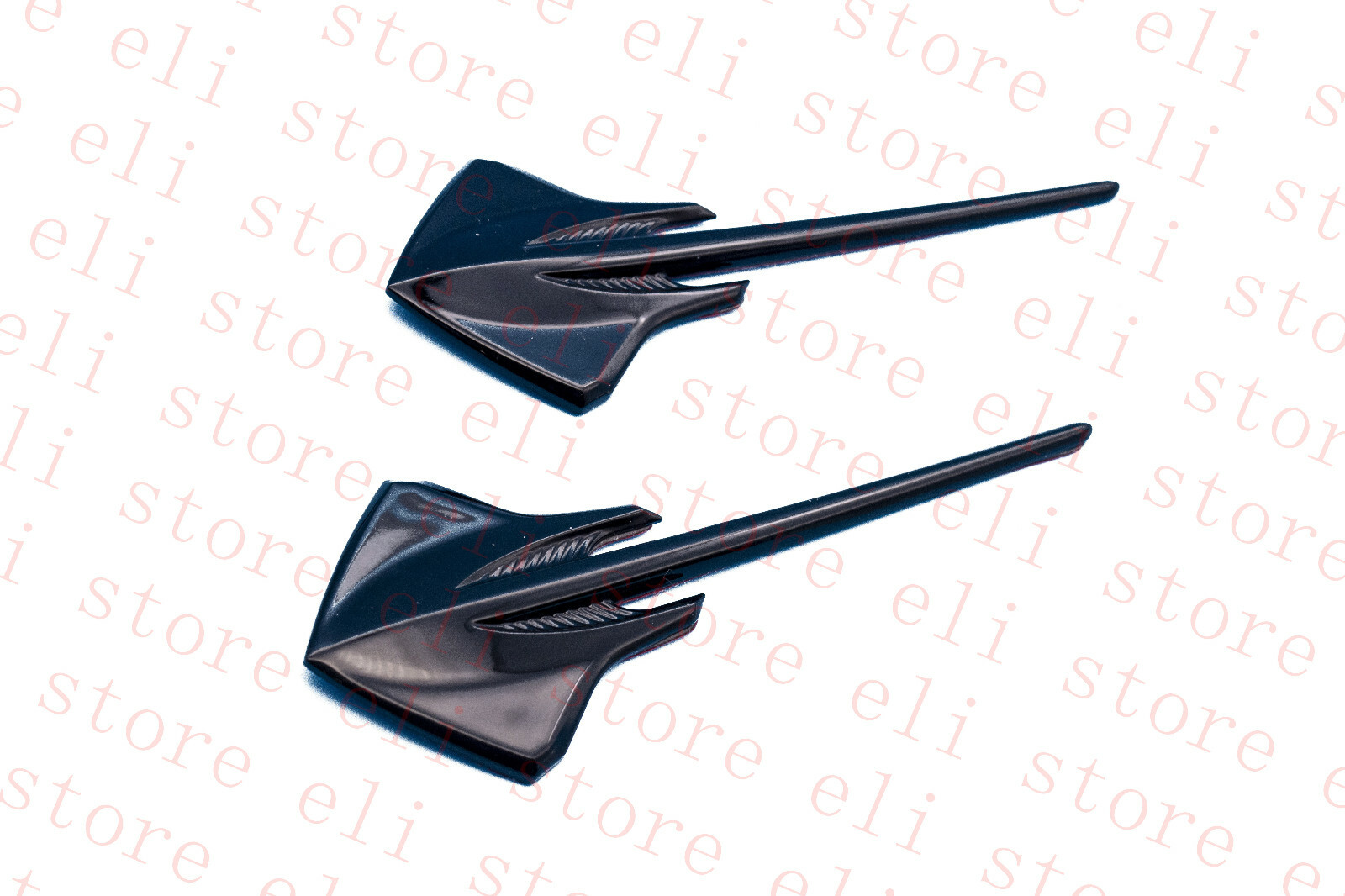 Fits 3pc C7 Corvette Stingray Mako Shark Fender Emblems Black Pearl Finish Fits 3pc C7 Corvette Stingray Mako Shark Fender Emblems Black Pearl Finish