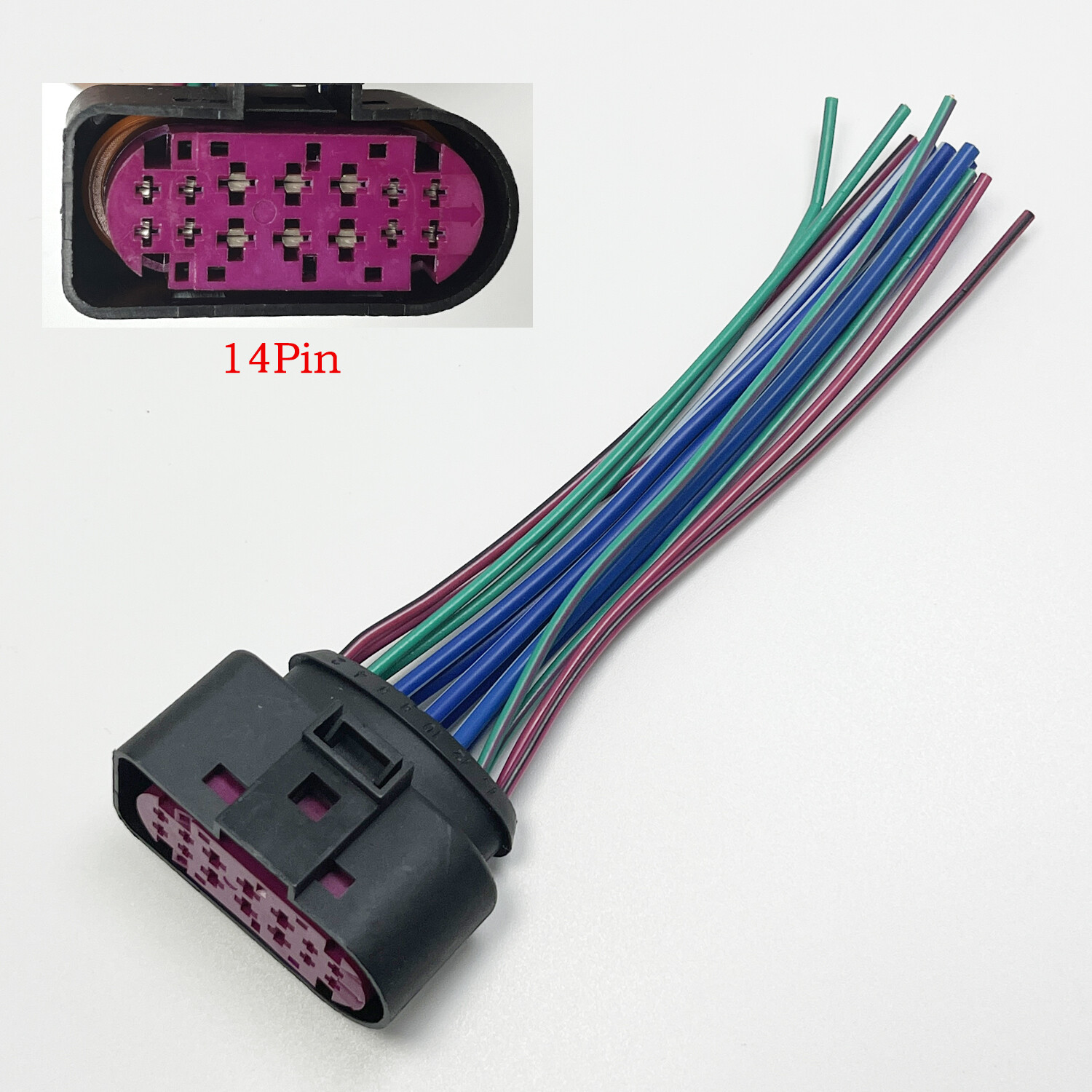 Hi-Q NEW 14 Pin Plug Pigtail Xenon Headlight Connector For AUDI Q5 A4 1J0973737
