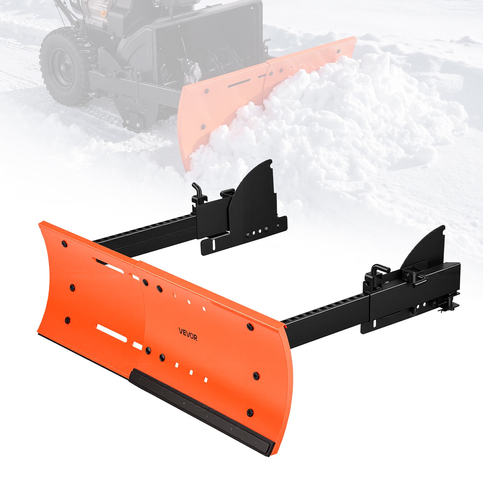 VEVOR Snow Plow Kit 22 in-32 in Adjustable Plow Attachment Blade for Snowblowers