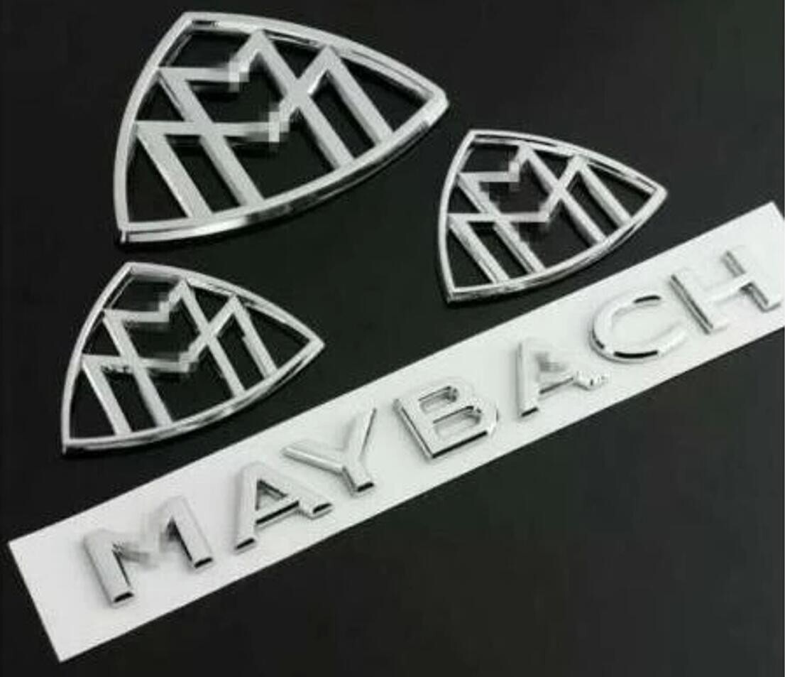 4pcs for Maybach Fender Side Rear Trunk Emblems Badge AMG For Mercedes S Class 4pcs for Maybach Fender Side Rear Trunk Emblems Badge AMG For Mercedes S Class