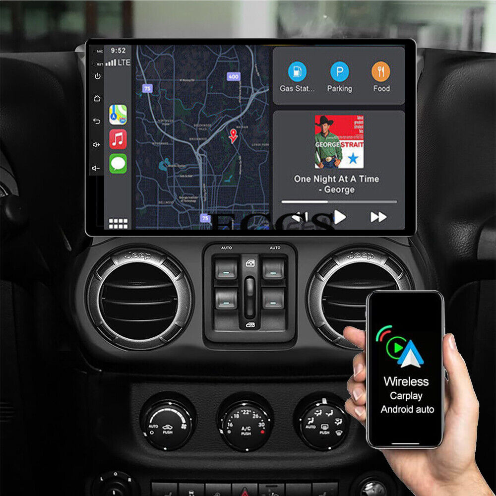 For 2011-2014 Jeep Wrangler 3 JK Apple Carplay Radio Android 13 GPS NAVI WIFI FM