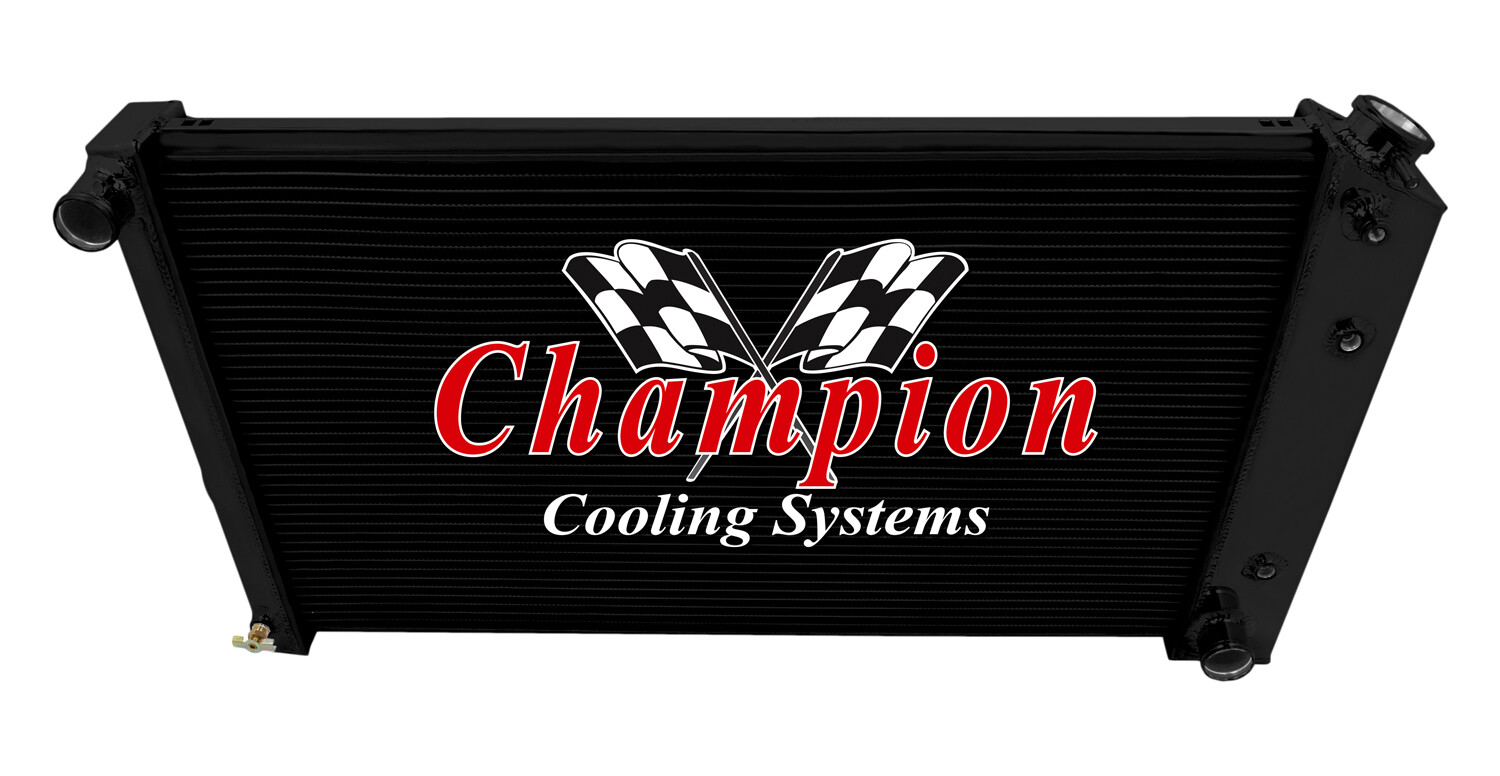 AR Champion 3 Row Black Finish Radiator 17\