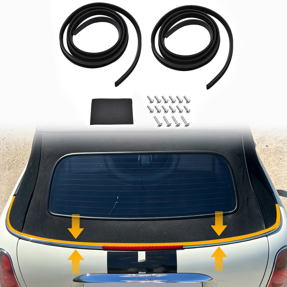 For Mini Cooper Convertible R52 R57 2004-2015 Roof Weather Seal Trim Repair Kit For Mini Cooper Convertible R52 R57 2004-2015 Roof Weather Seal Trim Repair Kit