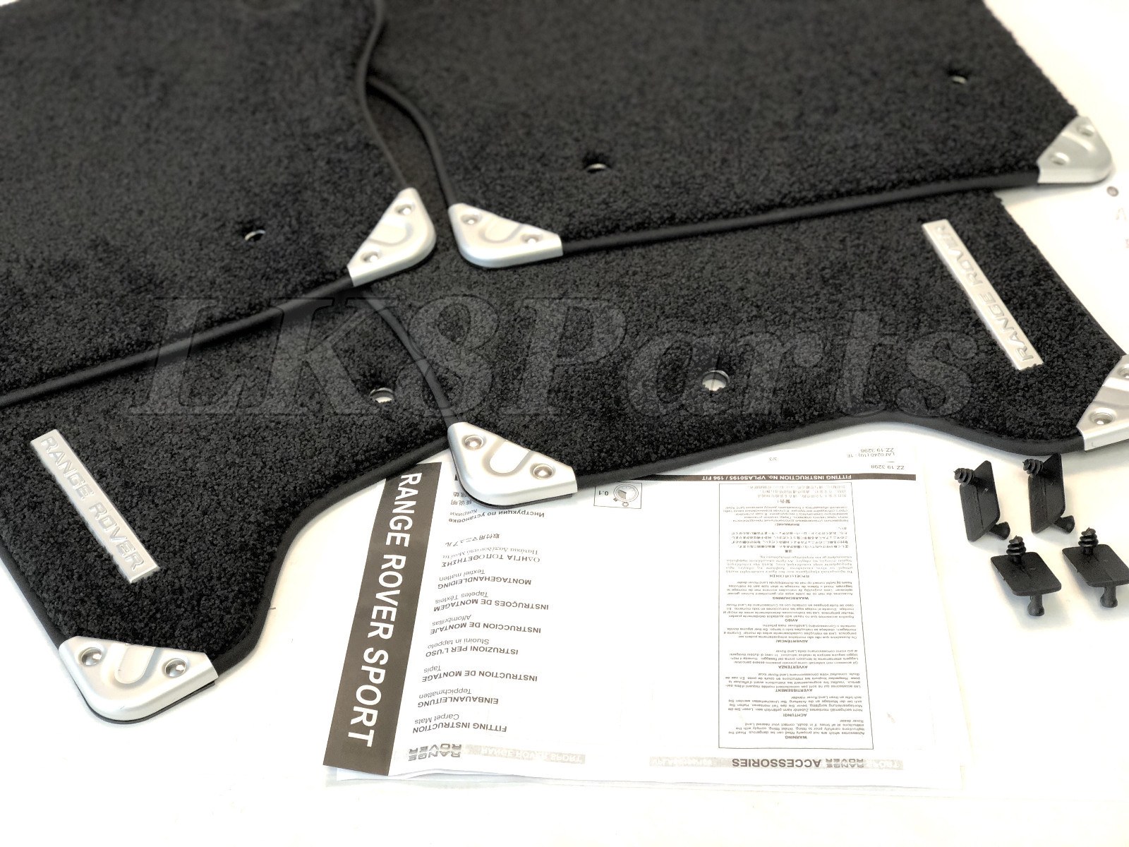 Range Rover Sport Supercharged Black Carpet Mat Mats Set of 4 Genuine 2008-2013