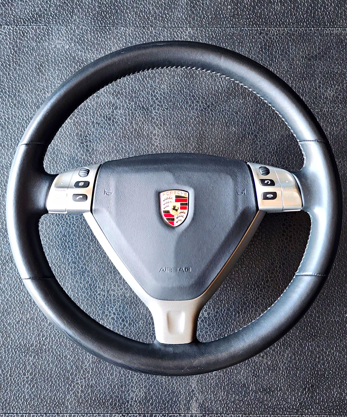 Porsche 911 997 Multifunction Steering Wheel Black Leather Tiptronic