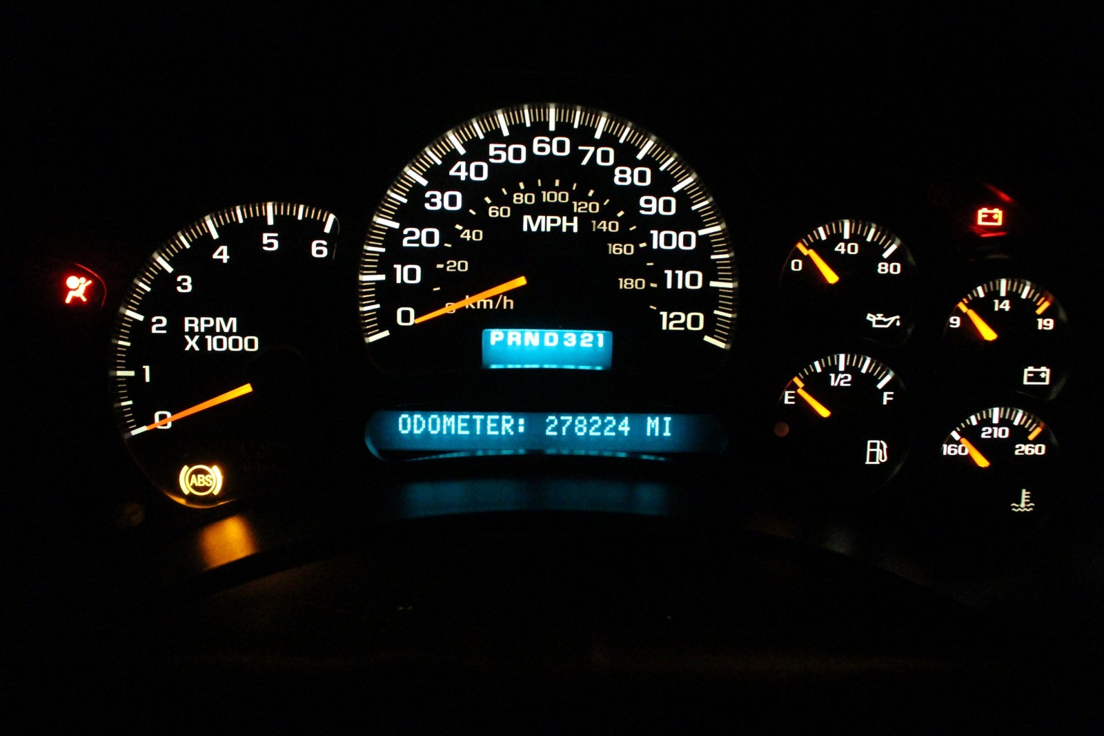03-04 CHEVY 1500 SILVERADO SIERRA INSTRUMENT GAUGE CLUSTER 15114649 *REBUILT*