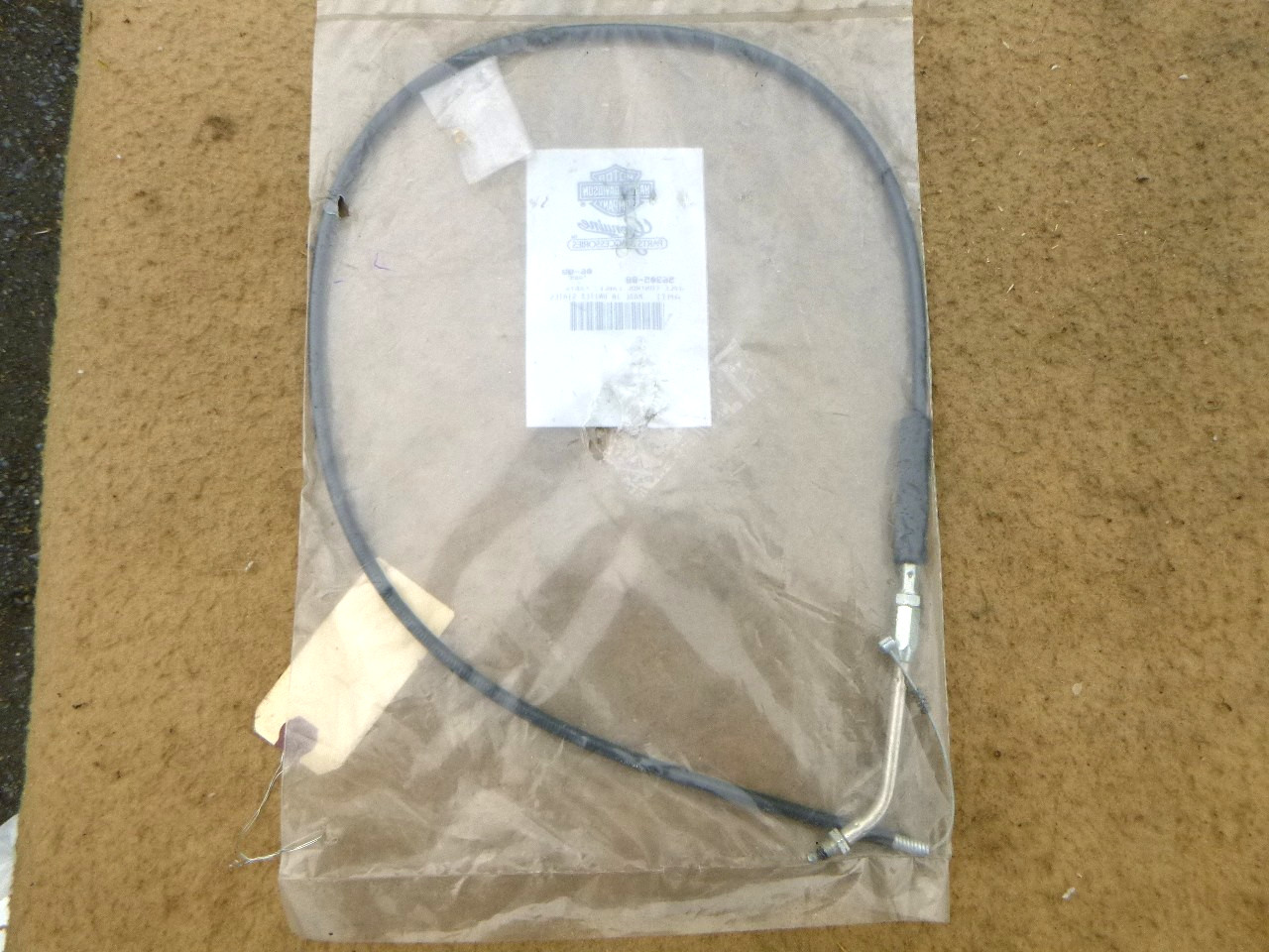 N.O.S. HARLEY DAVIDSON XL THROTTLE/IDLE CABLE SET 56333-83 & 56334-83 1983-'95 N.O.S. HARLEY DAVIDSON XL THROTTLE/IDLE CABLE SET 56333-83 & 56334-83 1983-'95