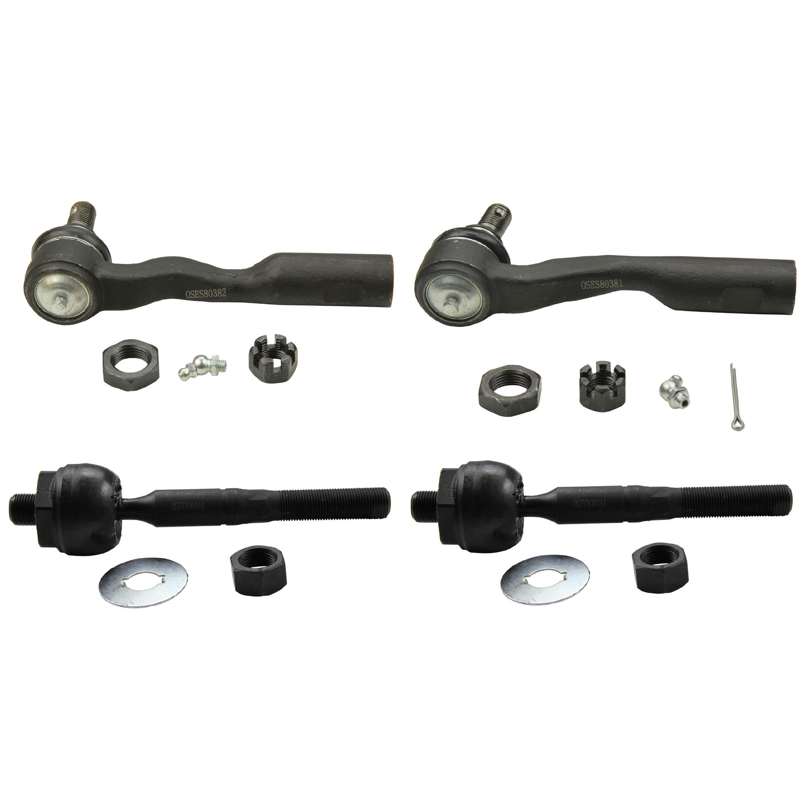MOOG Front Left Right Inner Outer Tie Rod Ends Kit Set For Toyota Sequoia Tundra