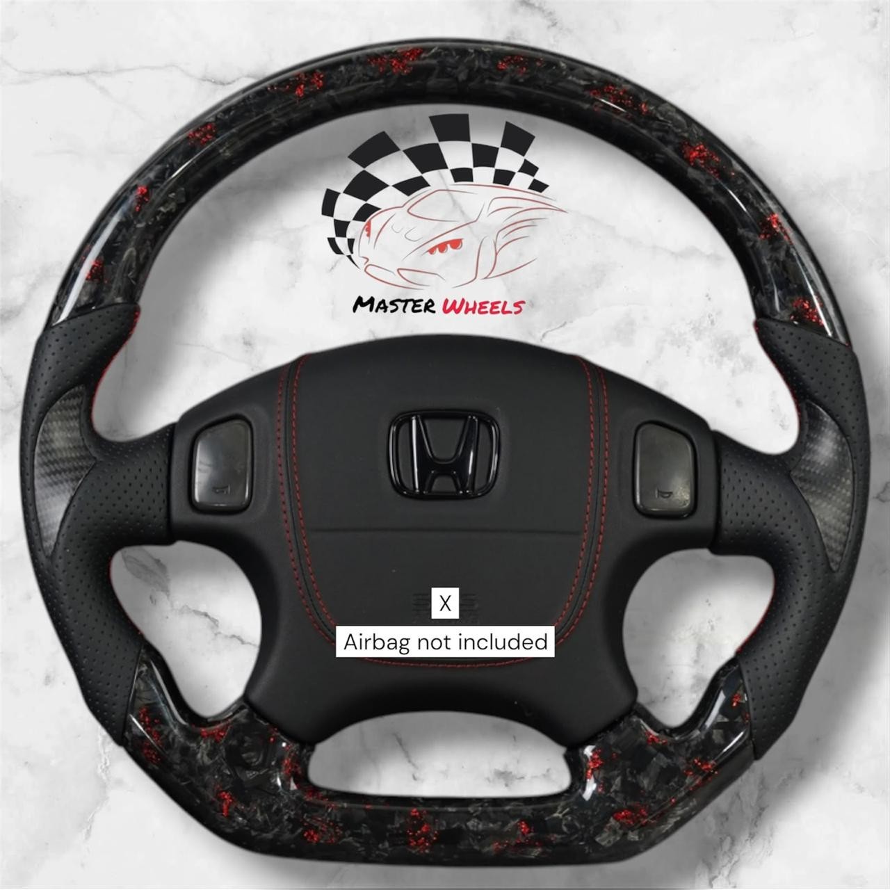 Custom Forged Carbon Fiber Steering Wheel for 96-00 Honda Civic EK CR-V Gen 1
