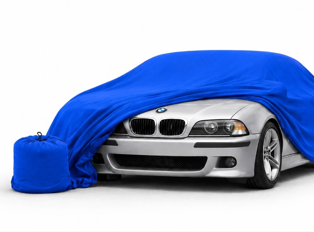 Platin Carparts Indoor Stretch Cover Vehicle Cover For VW Touareg II Blue