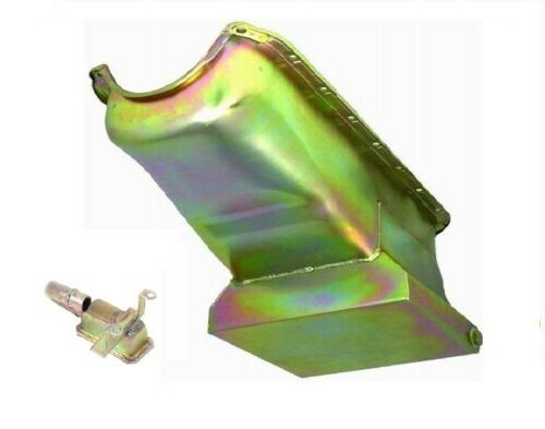 1986-02 SB Chevy V8 Vortec Oil Pan Drag Racing Race 1 Piece Rear Main Seal Zinc