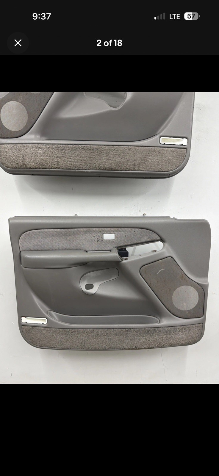 99-02 Chevrolet GMC Tahoe Yukon Silverado Sierra Door Panels Pewter OEM READ