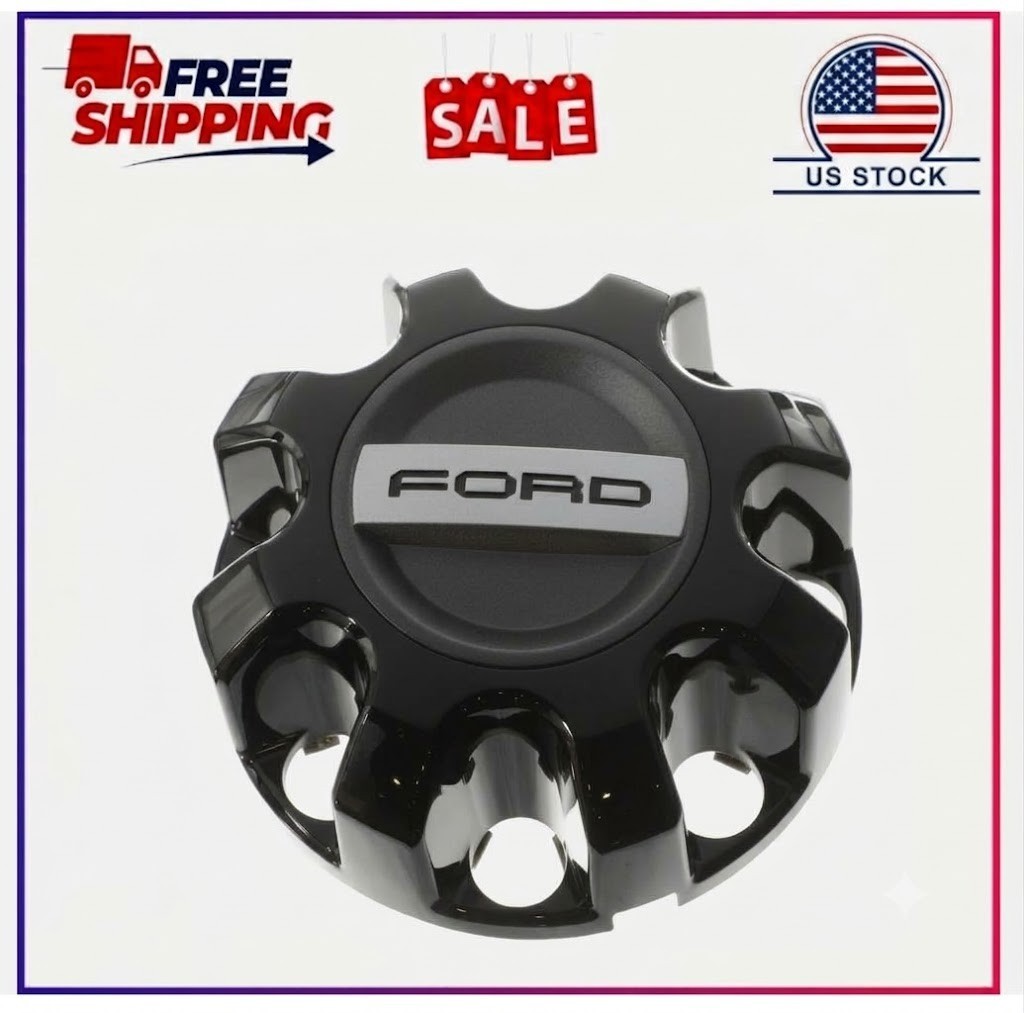 NEW OEM Ford F-250 F-350 Super Duty Black Rear Center Wheel Cover KC3Z-1130-B