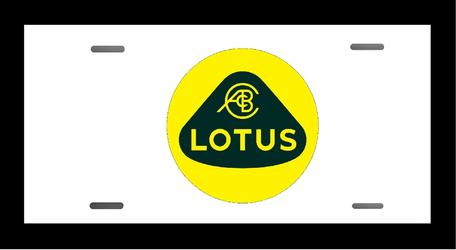 Aluminum white Plate TAG 6\'\'x 12\'\' Made in USA FOR LOTUS Aluminum white Plate TAG 6\'\'x 12\'\' Made in USA FOR LOTUS