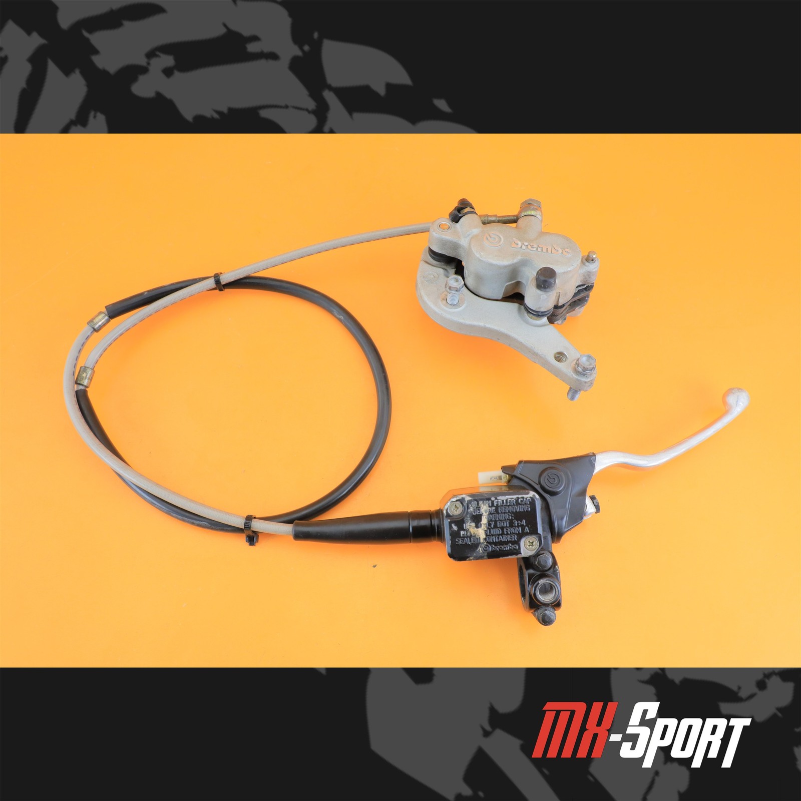 00-01 2001 KTM LC4 640 Dual OEM Front Brake Assembly Caliper Master Cylinder