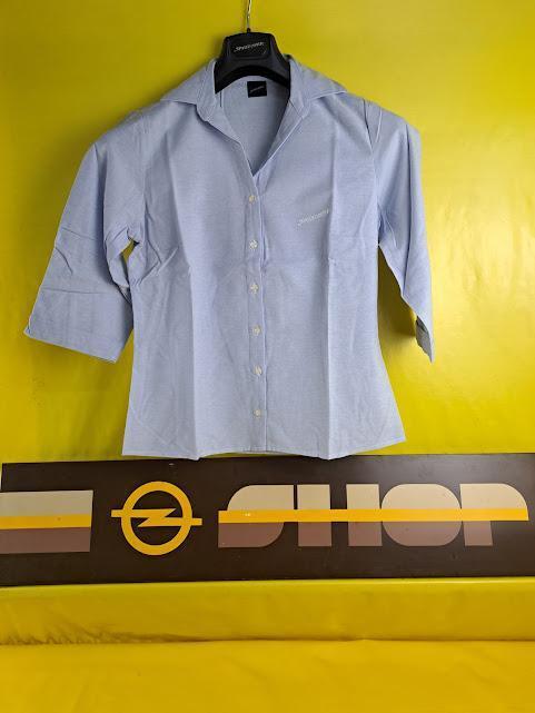 Opel Speedster Collection Blouse Size 40 Light Blue Top Shirt Original New