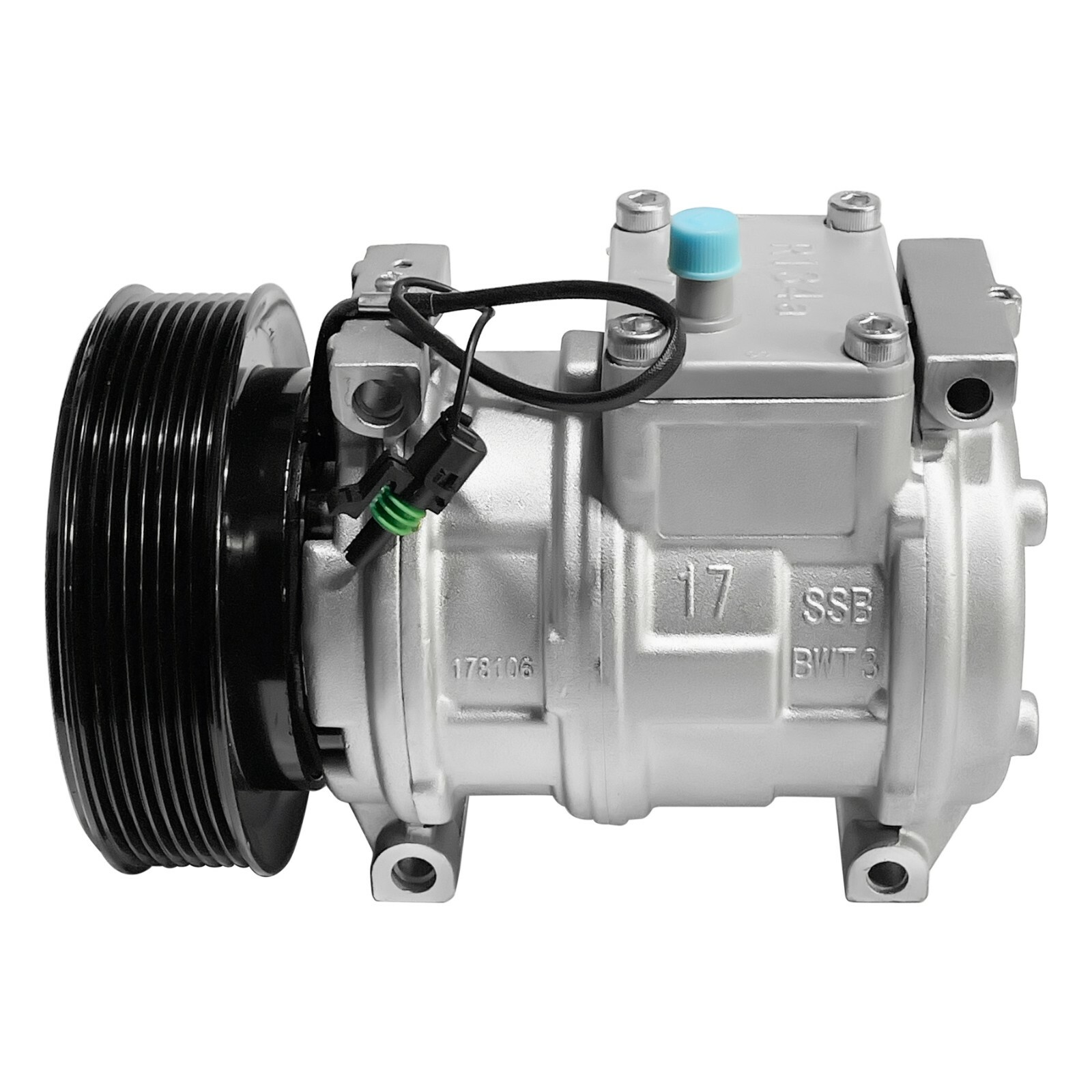 RYC New AC Compressor AD-0076N Replaces John Deere TY6764, RE69716, AN221429