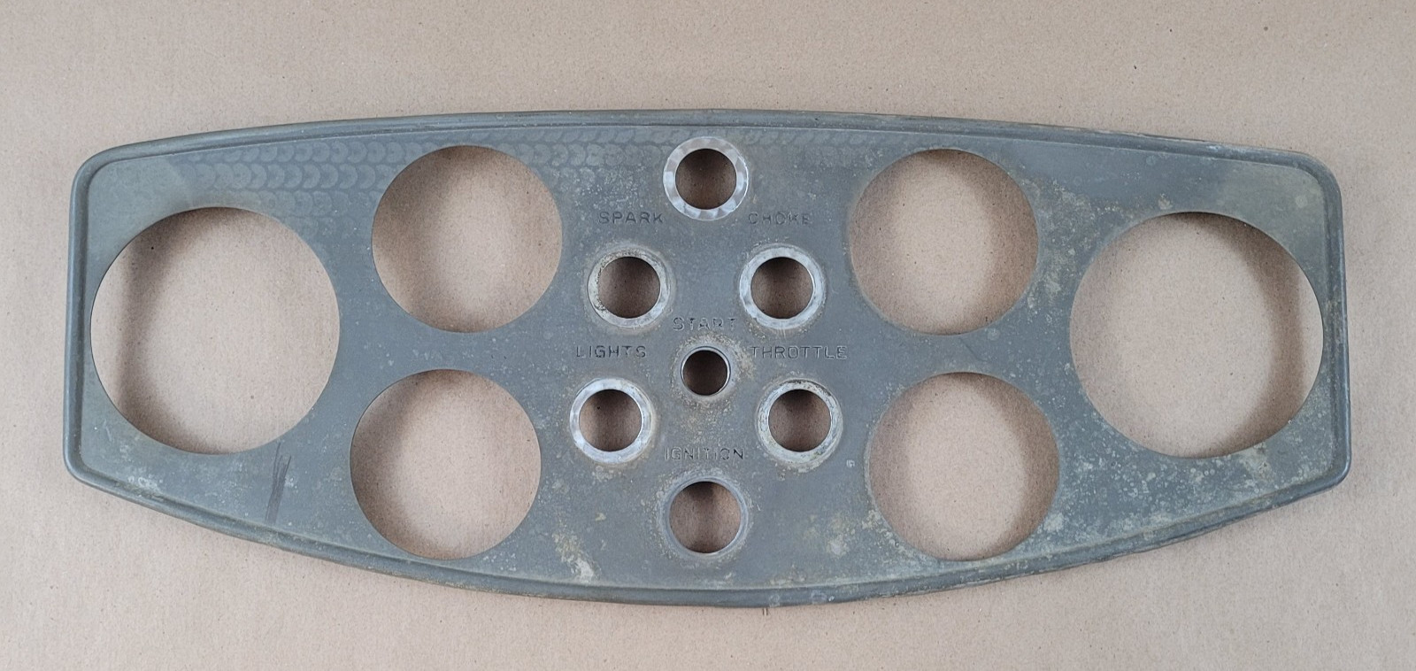 VINTAGE 1930's 1940's DIAMOND T MOTOR CAR COMPANY TRUCK DASH CLUSTER BEZEL