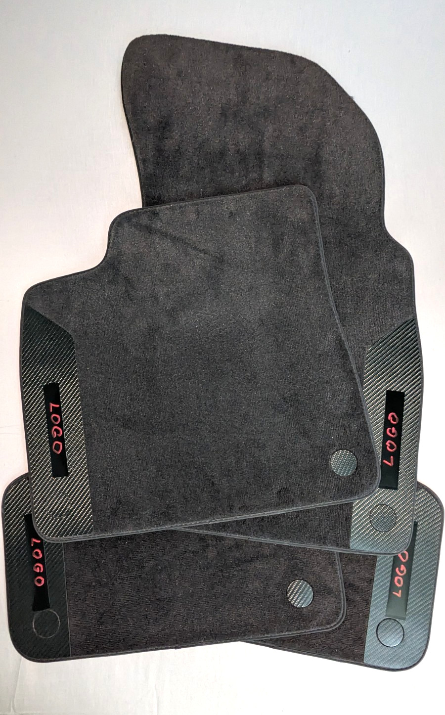 Floor Mats Lamborghini URUS 2018-2026 Carbon Fiber with  black name print