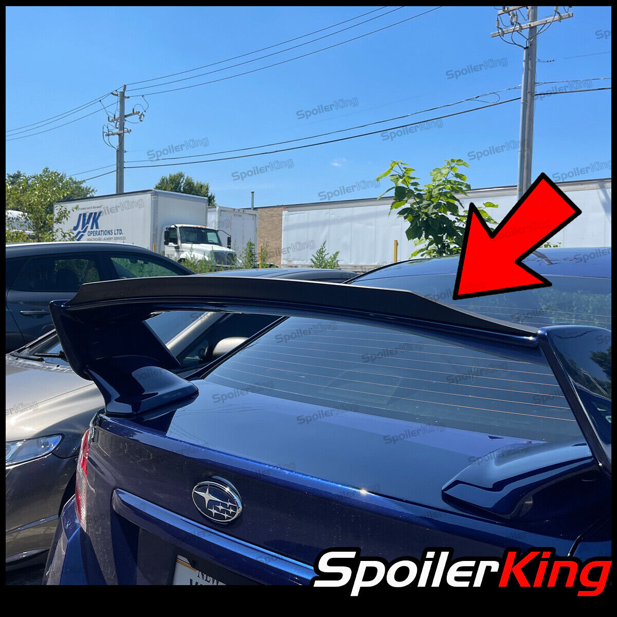 SpoilerKing Add-on Gurney Flap Spoiler (Fits: Subaru WRX STI 2015-2021) 284M