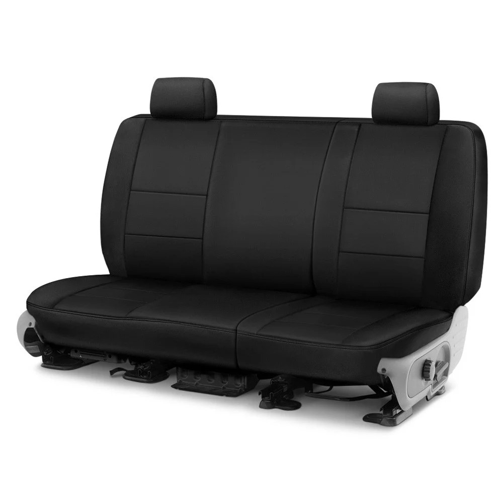 For Buick LeSabre 02-05 Genuine Leather 1st Row Black Custom Seat Covers