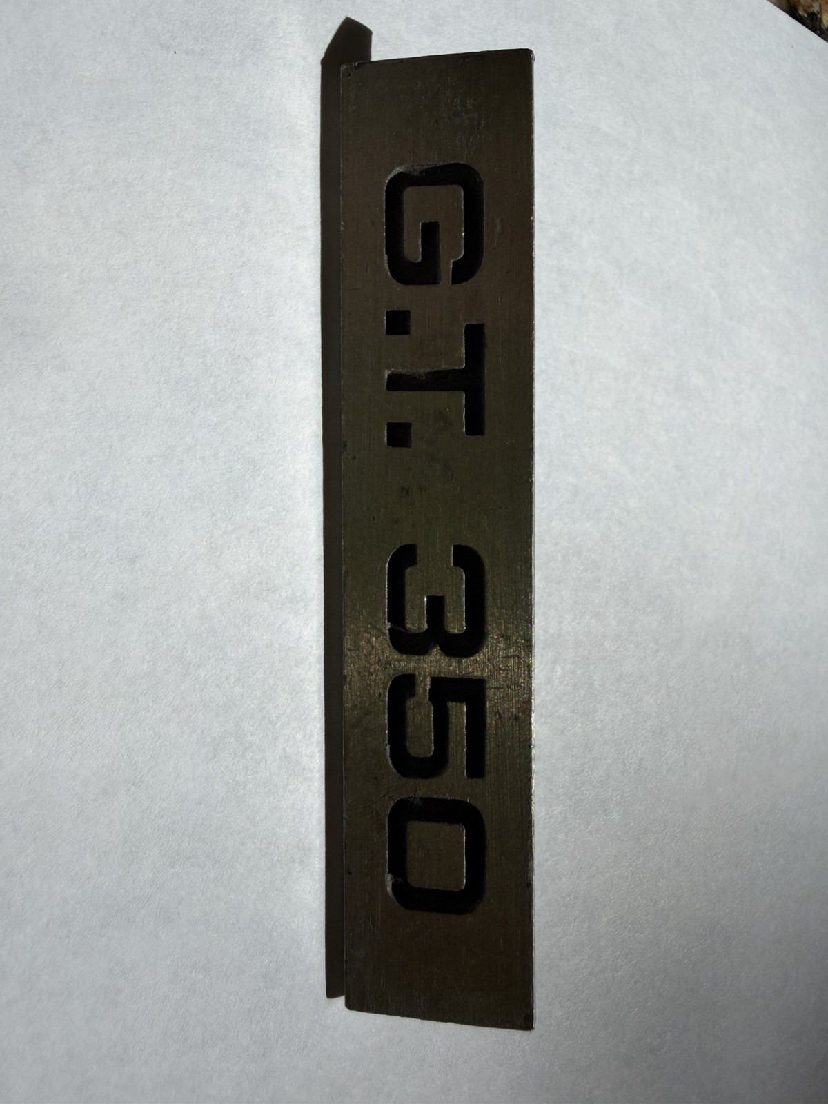 65 66 SHELBY GT350 REAR PANEL EMBLEM ORIGINAL USED Original