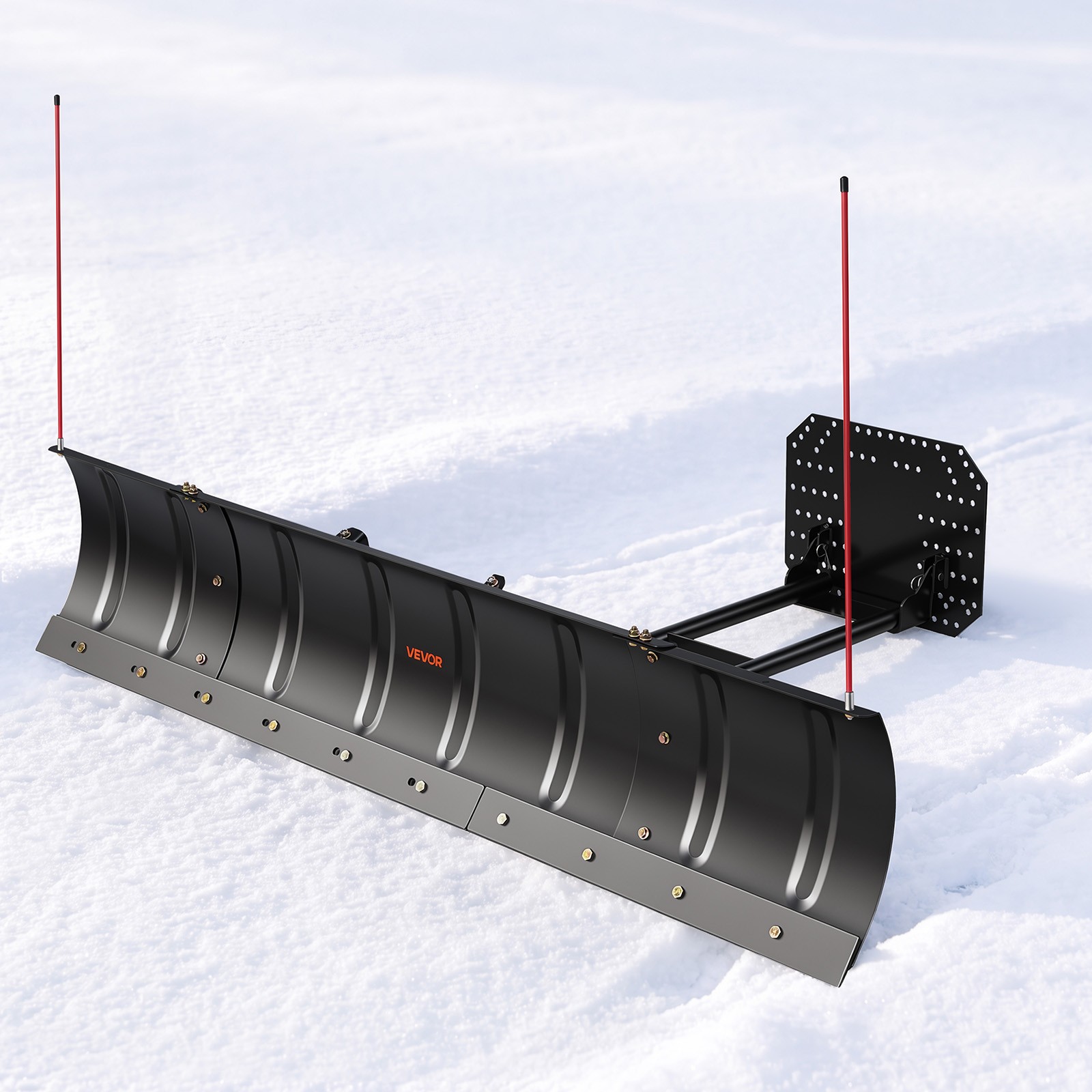 VEVOR Snow Plow Blade Kit 43 in/72 in Adjustable UTV ATV Plow for Snow Clearing