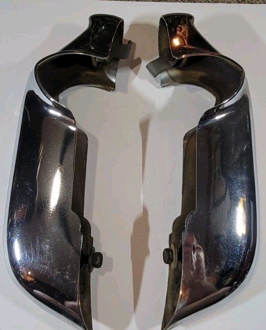 Original 1966 CHEVROLET IMPALA ACCESSORY FRONT BUMPER GUARDS 66 CHROME PAIR Original 1966 CHEVROLET IMPALA ACCESSORY FRONT BUMPER GUARDS 66 CHROME PAIR
