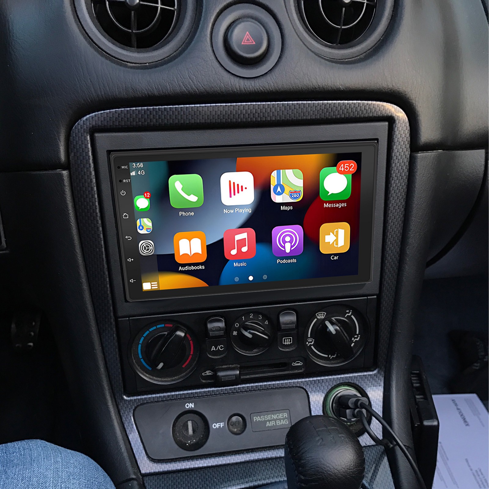 For mazda mx_5 miata 1999-2005 Android CarPlay Car Radio Stereo +Camera