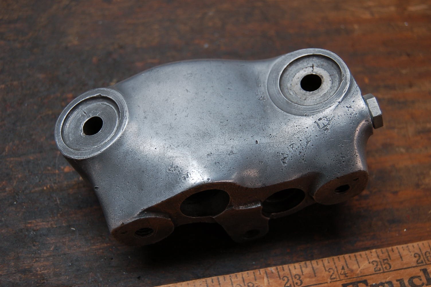 Harley Knucklehead Frame Oil Tank Engine Cylinder Head Rocker Box Gas 1936