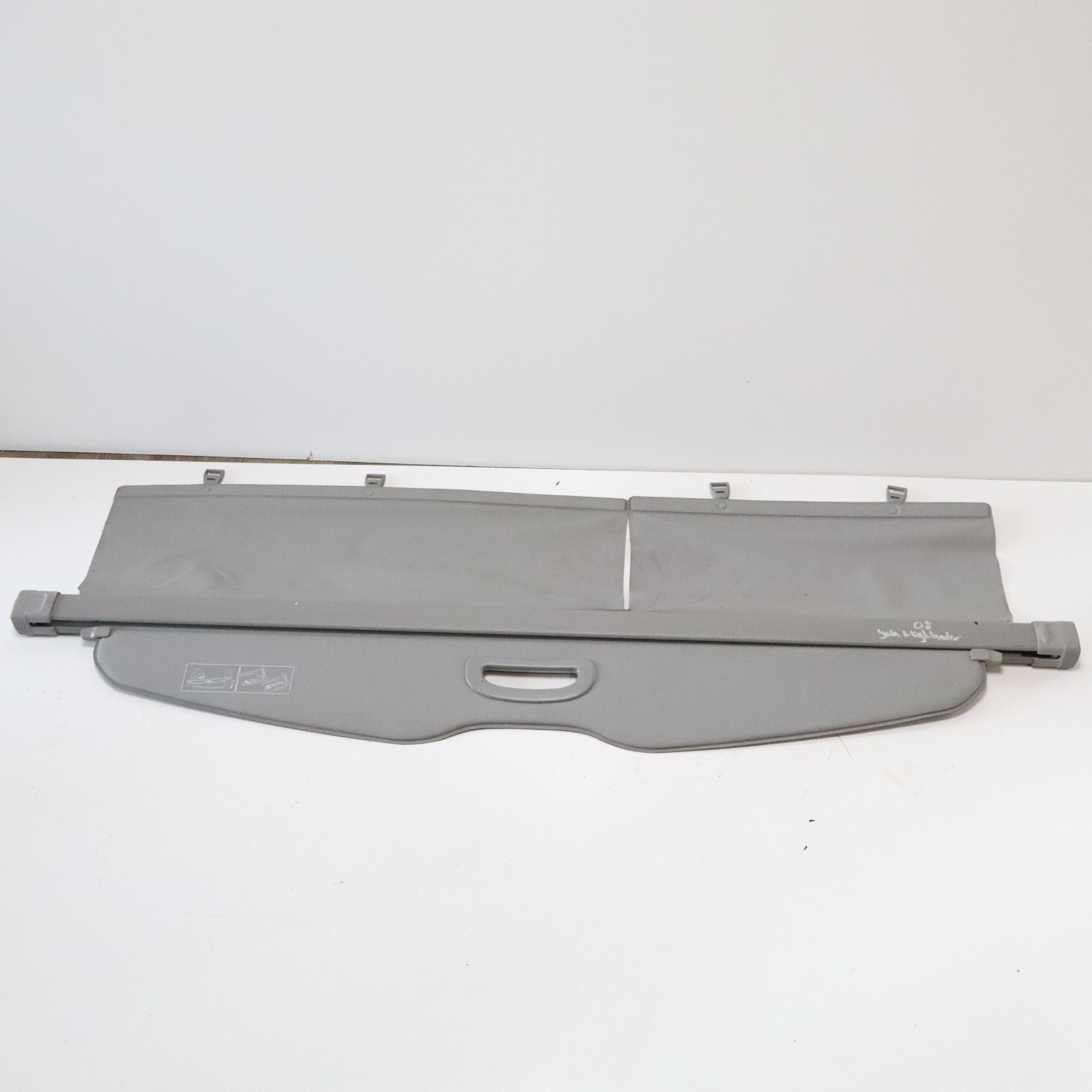 2008 - 2013 Toyota Highlander Gray Grey Rear Retractable Cargo Cover Shade OEM