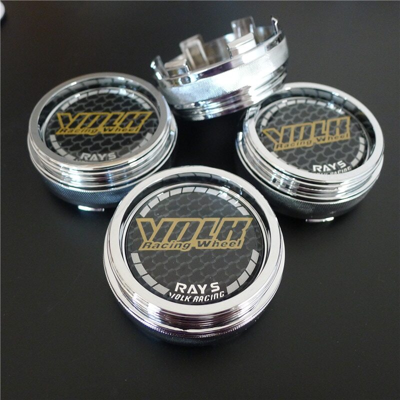 4pcs 60 mm for RAYS VOLK Logo Emblem Alloy Wheel Center Caps Hub Caps Rim Caps
