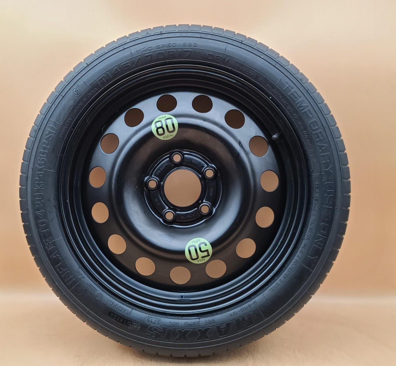 SPARE TIRE 17'' FITS: 2015-2024 MERCEDES CLA CLASS COMPACT DONUT. SPARE TIRE 17'' FITS: 2015-2024 MERCEDES CLA CLASS COMPACT DONUT.