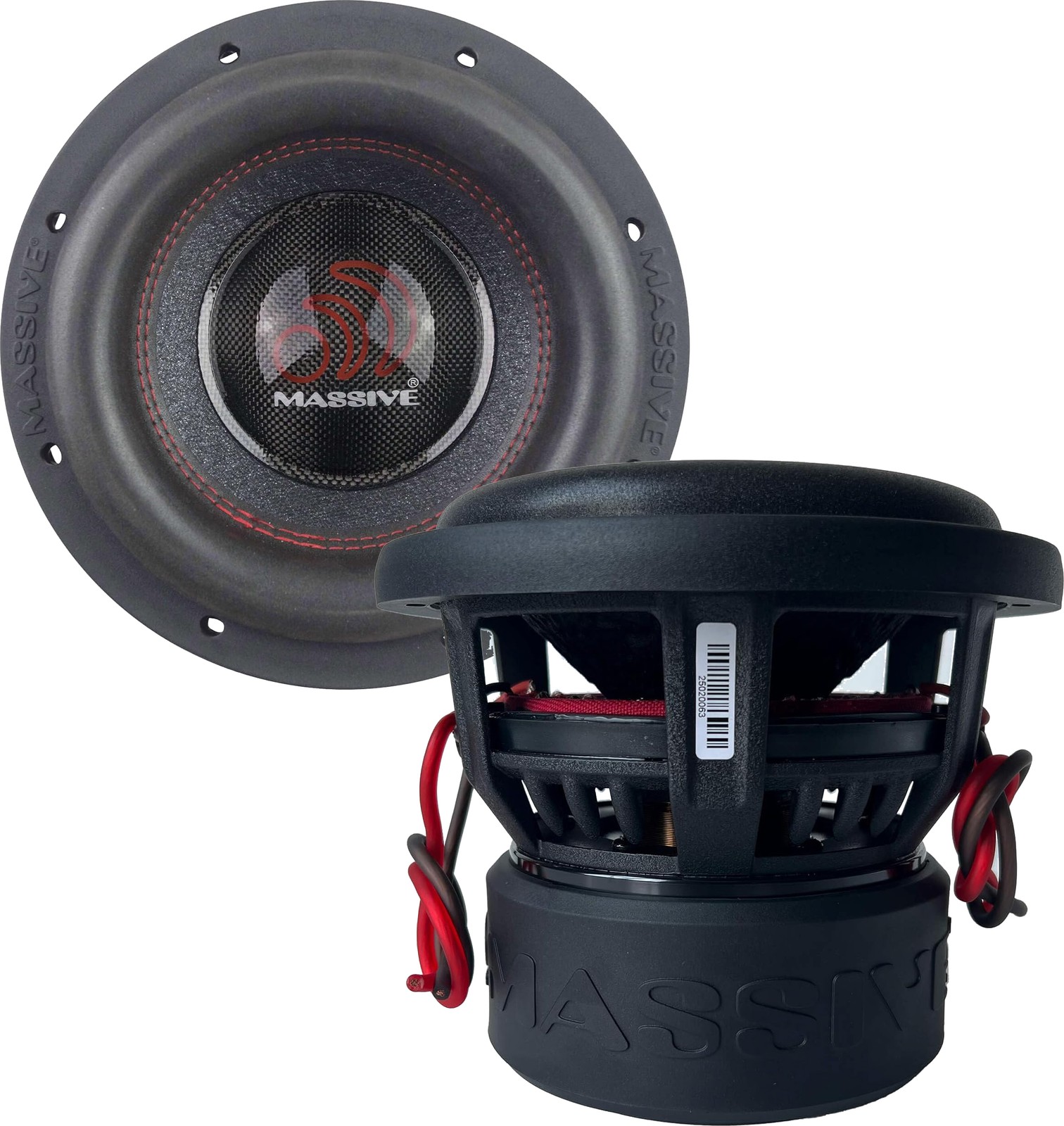 (2) MASSIVE AUDIO HIPPO H84XR 8” SPL COMPETITION MEGA SUBWOOFERS 4Ω DVC (1 PAIR)