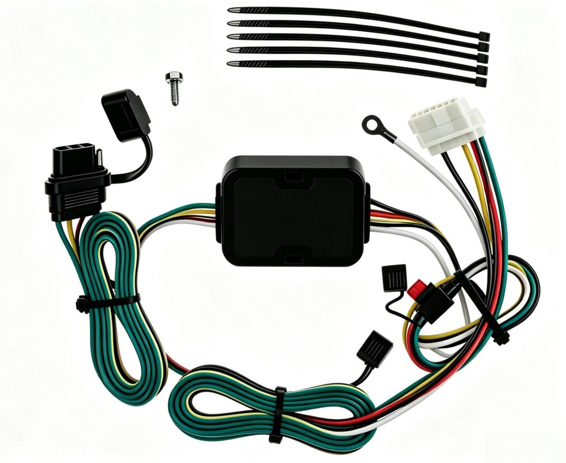 New 4-Way Trailer Wiring Harness For 2007-2013 Acura MDX Plug and Play