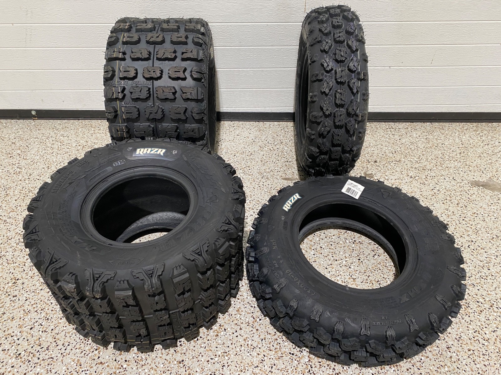 NEW FRONT 20x6x10 & REAR 18x10x8 MAXXIS RAZR PLUS MX TIRES YFZ450R LTR450