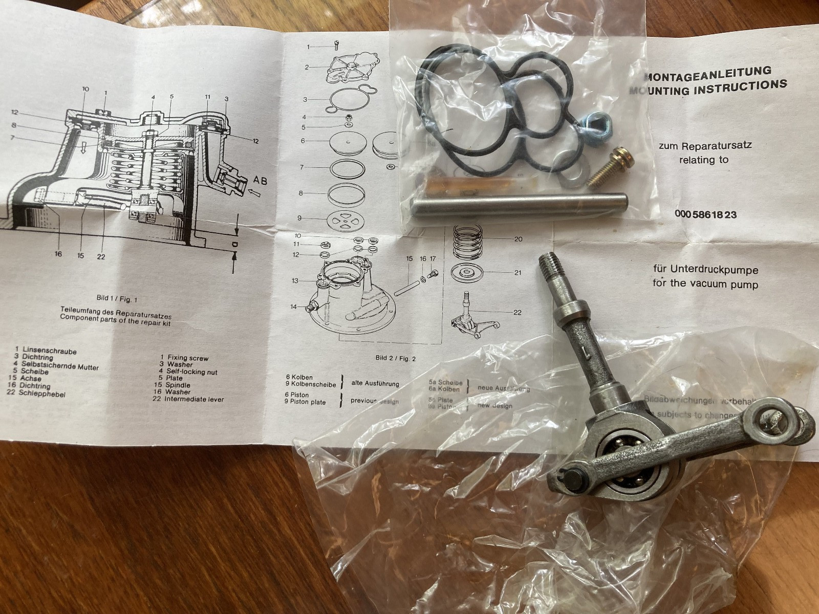 NOS Mercedes Vacuum Pump Repair Kit Diesel W123 W126 W460 W116 300D 300SD 240D NOS Mercedes Vacuum Pump Repair Kit Diesel W123 W126 W460 W116 300D 300SD 240D