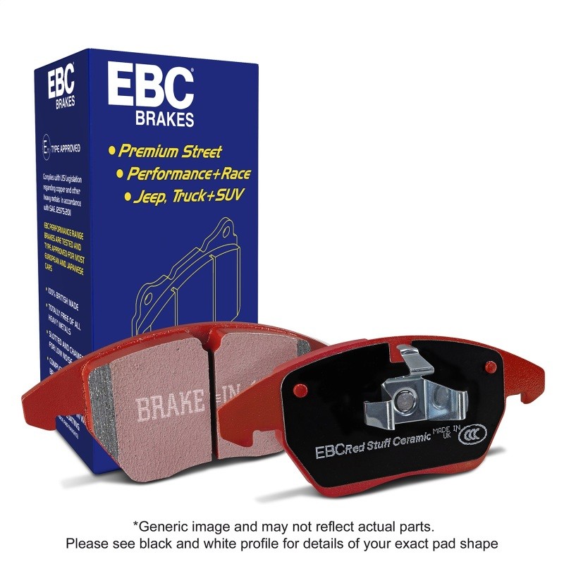 EBC Redstuff Ceramic Low Dust Brake Pads for Lotus Evora & Morgan Aero 8