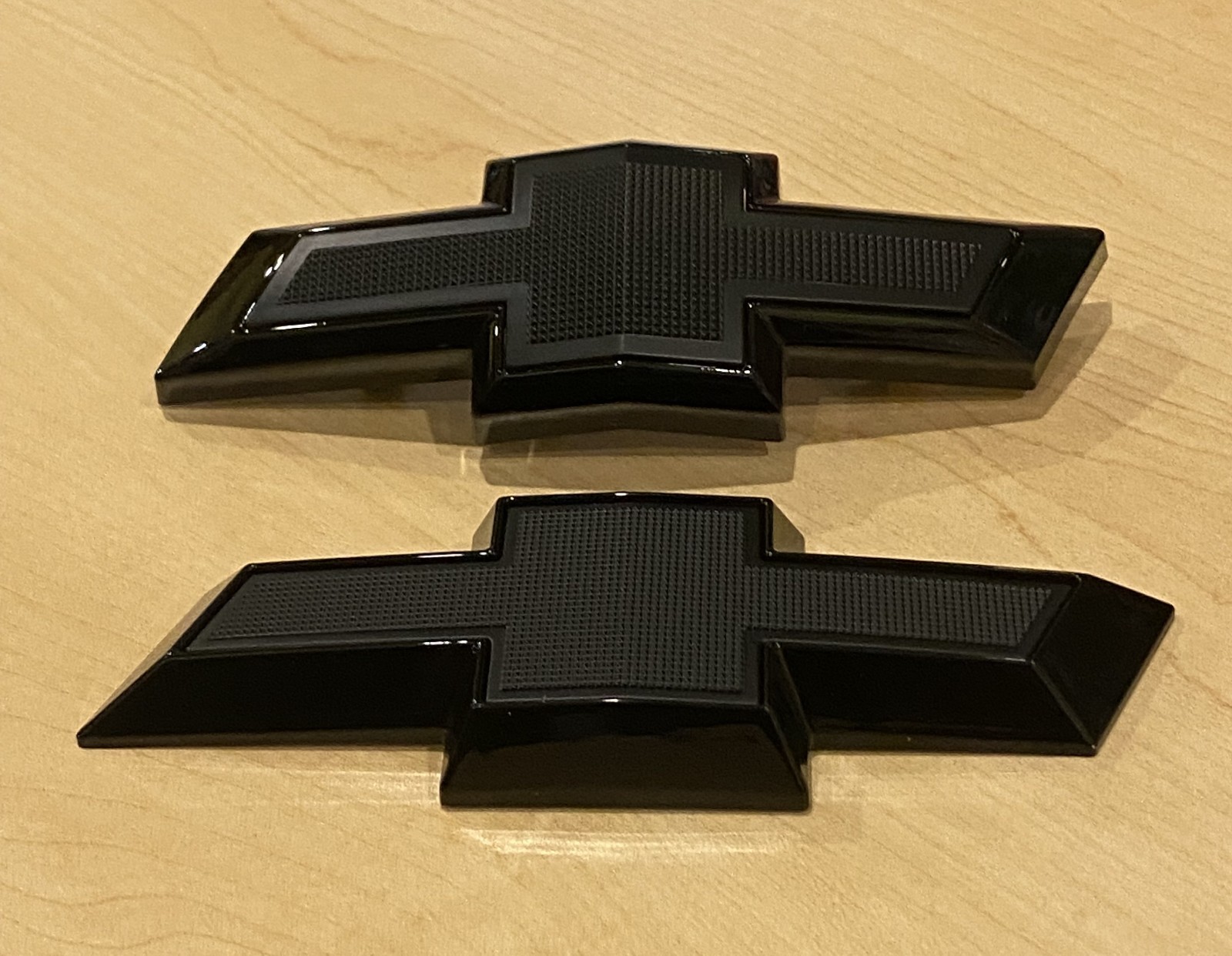 Front & Rear Set All Black Emblem Bowtie Blackout Fits Chevy Camaro 2014 - 2023