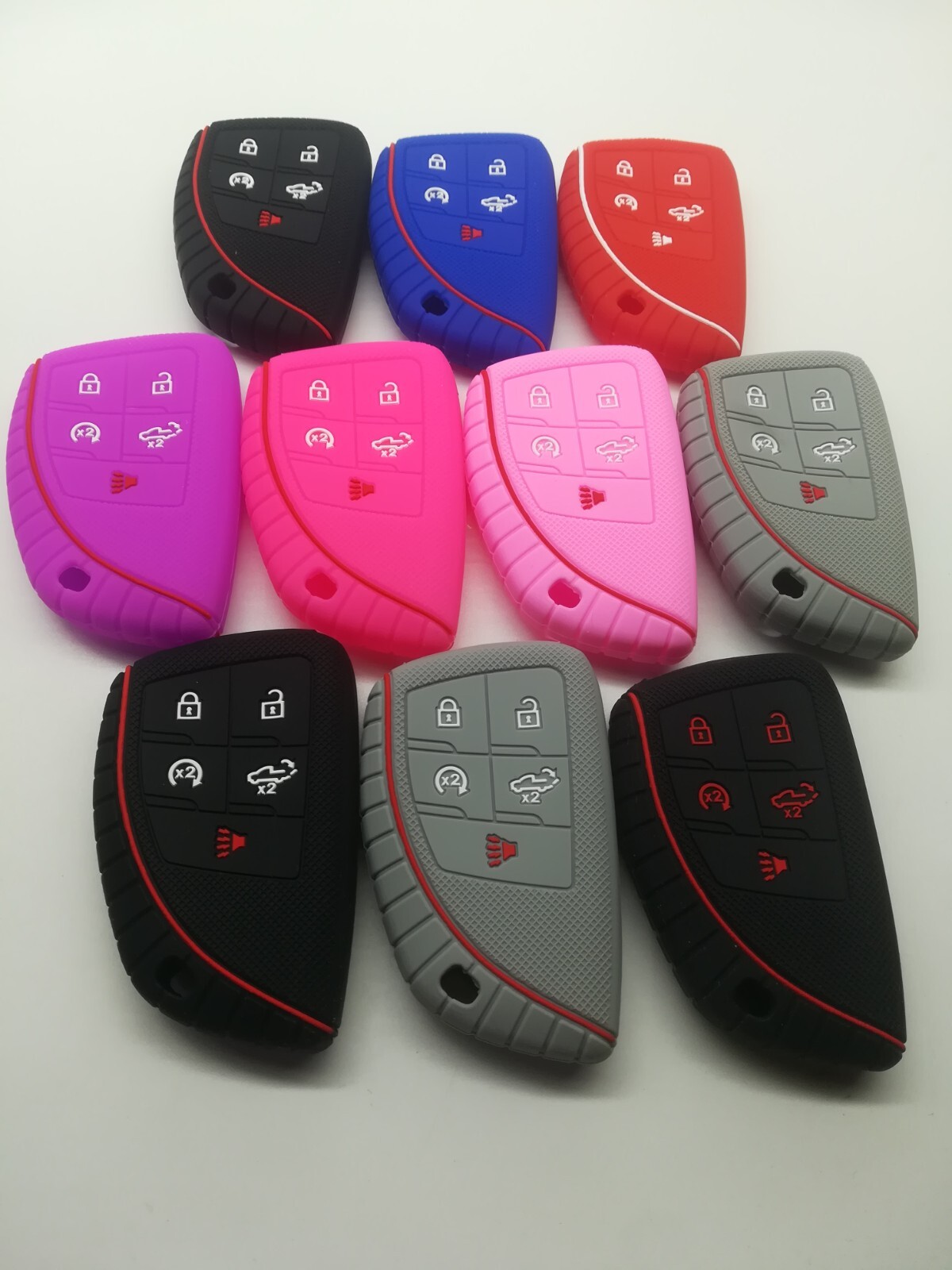 10*Key Cover for 2022 2023 2024 GMC SIERRA 1500 2500 3500 CHEVY SILVERADO 1500
