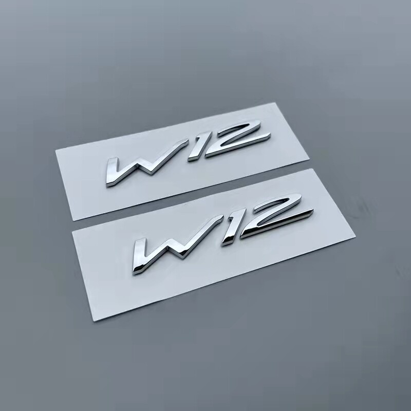 Chrome Bentley W12 Logo Continental GT Badge Script Fender Back Brand New (2pc) Chrome Bentley W12 Logo Continental GT Badge Script Fender Back Brand New (2pc)