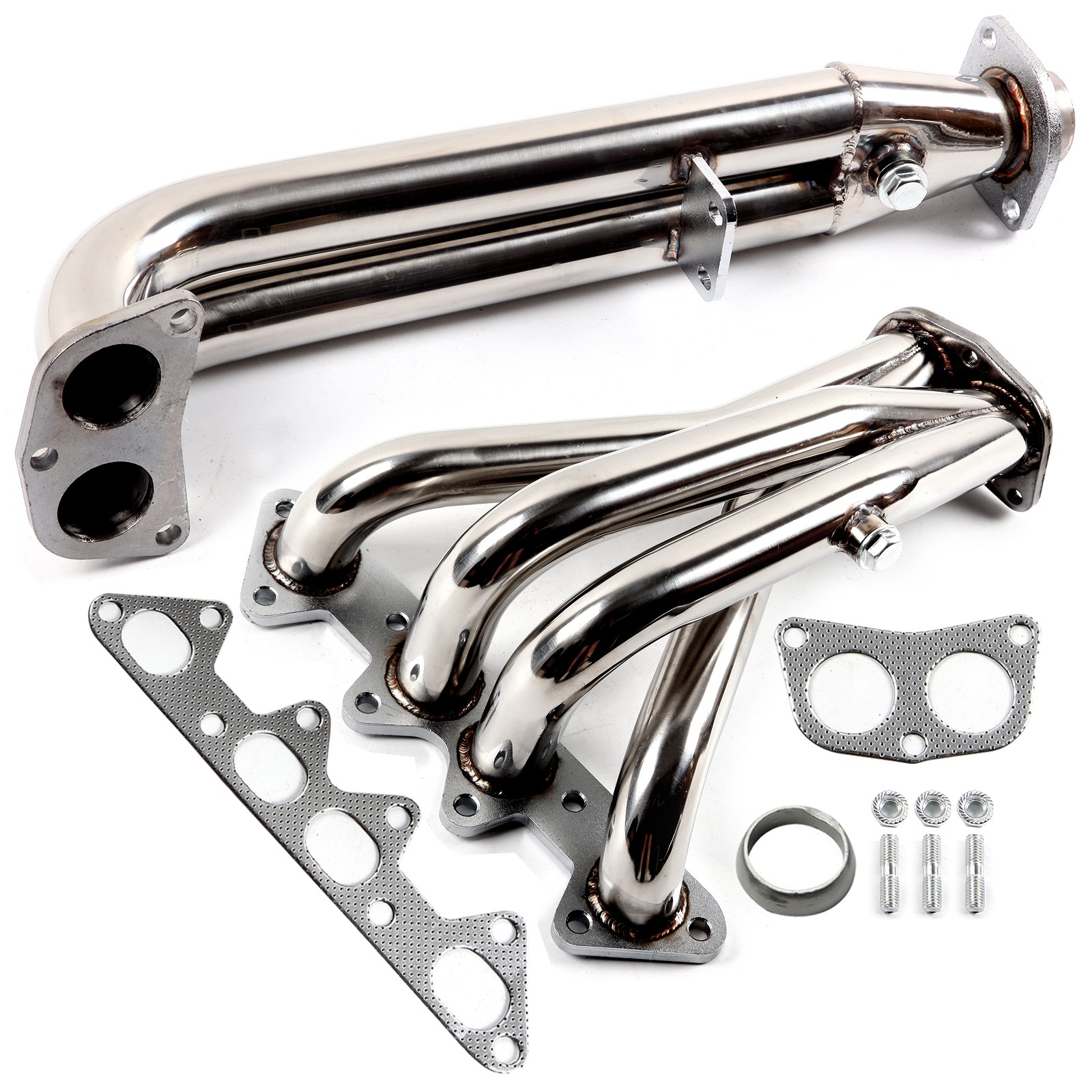 FOR 1994-1997 HONDA ACCORD F22 2.2L 4CYL STAINLESS STEEL HEADER EXHAUST MANIFOLD