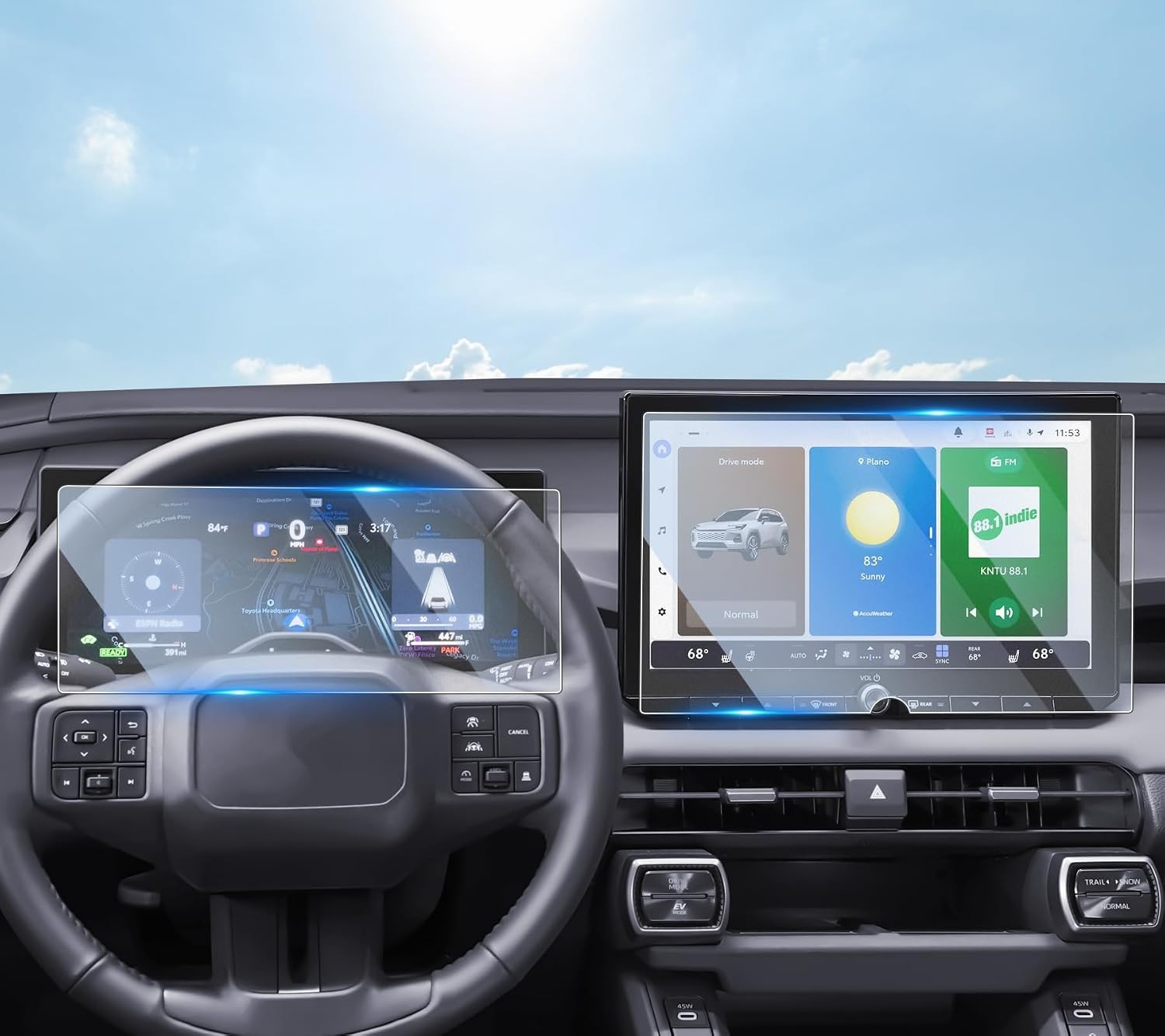 Matte Anti-Glare Screen Protector for 2026 Toyota RAV4 12.9