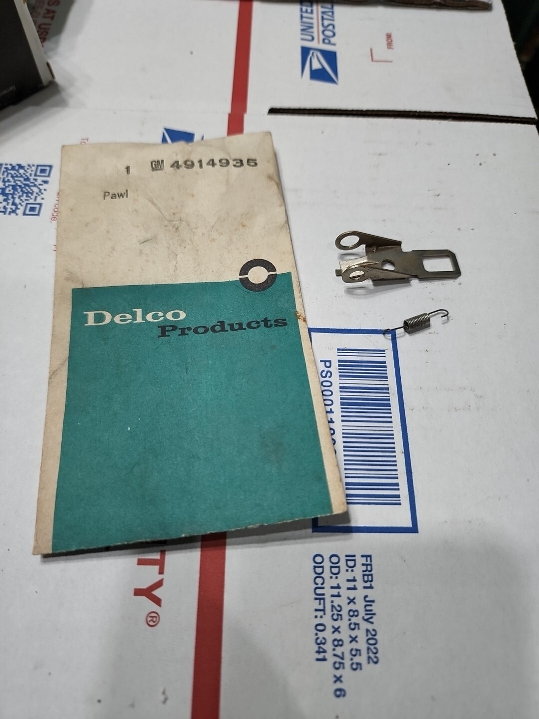 GM 63-67 CORVETTE  59-64 Pass 59-67 Olds WSW Pawl & Spring Pack 54914935 NOS