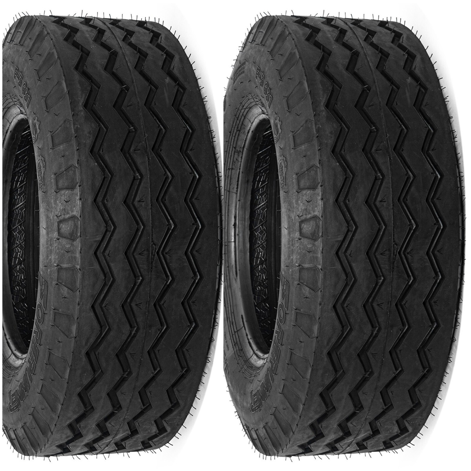 2X 11L-16 Load 12 Ply Farm Implement Tires 11Lx16 Trailer 11L 16 Backhoe tires