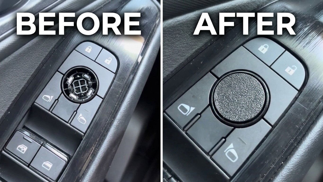 Mirror Adjustment Knob Button Replacement for 21-25 Nissan Rogue (T33)