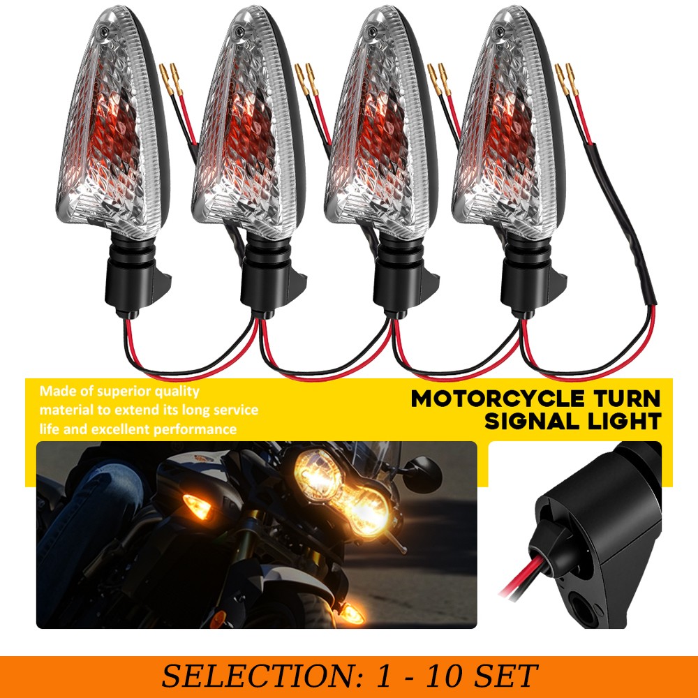 4-40x Fit Triumph Daytona 675 675R 2006-2017 Clear Turn Signal Tail Amber Light