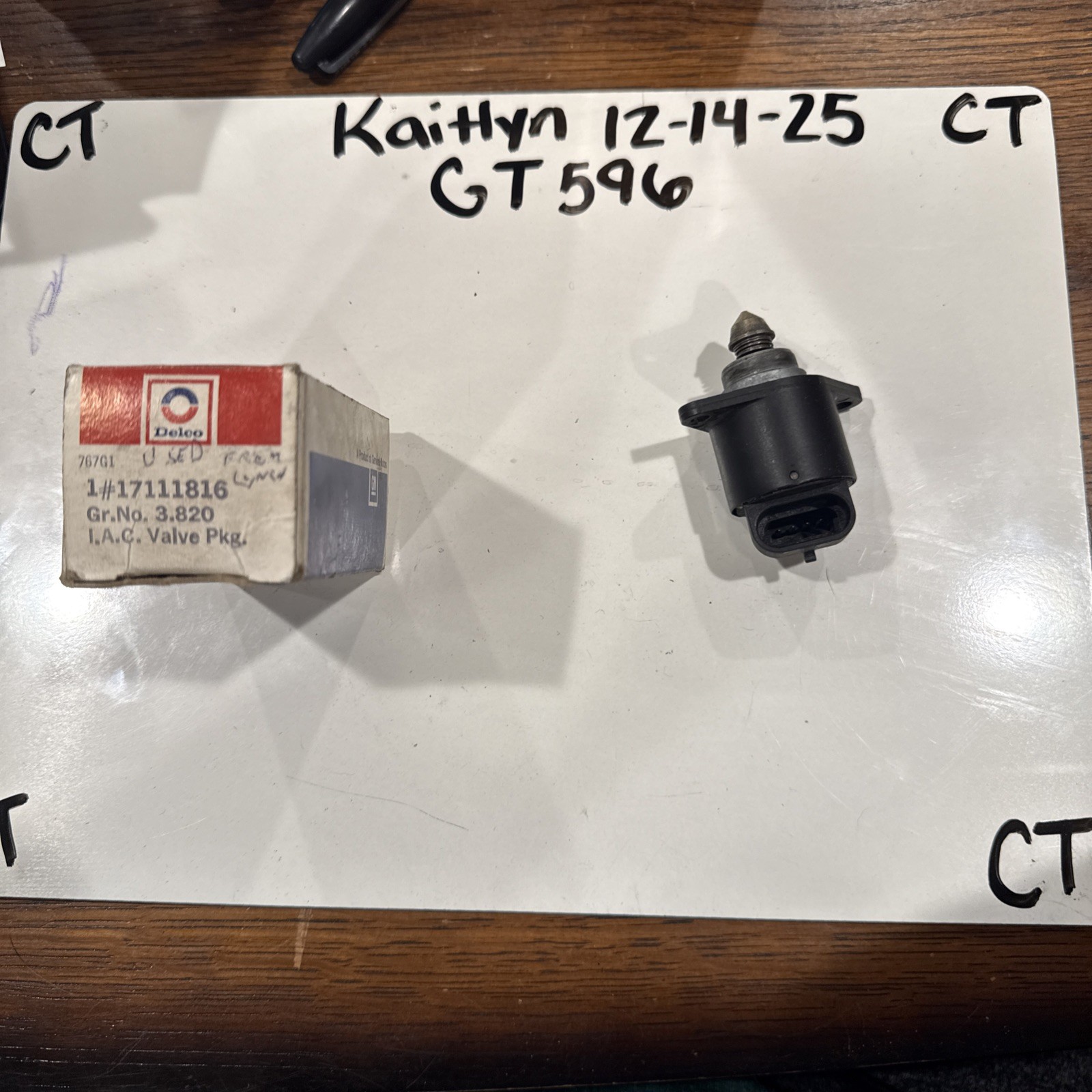 (1) GM 17111816 Idle Air Control Valve - 1987-1991 Beretta & Corsica 2.0 2.2 NOS (1) GM 17111816 Idle Air Control Valve - 1987-1991 Beretta & Corsica 2.0 2.2 NOS