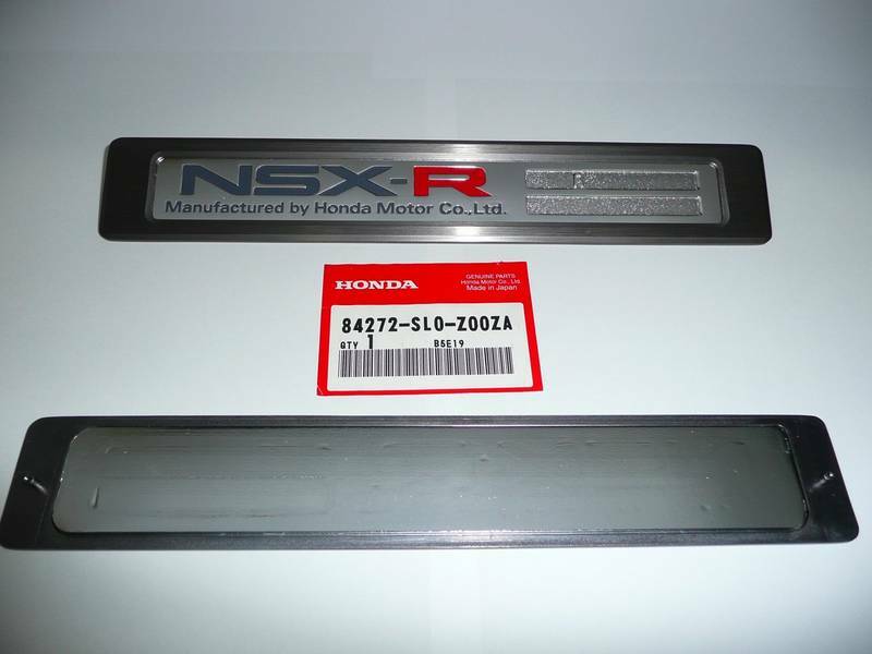 Genuine Honda NSX-R NA1 DOOR SILL KICK PLATE 84272-SL0-Z00ZA x2 F/S